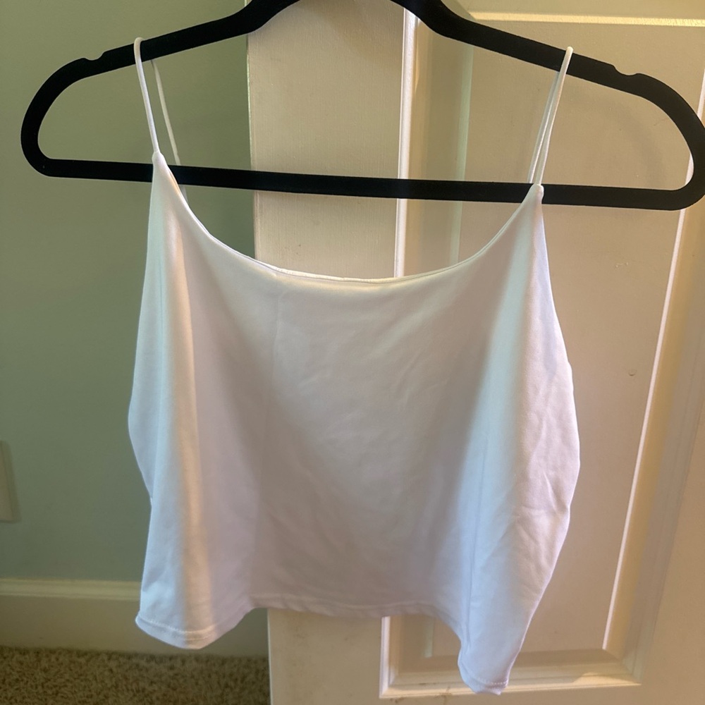 White Spaghetti Strap Cami Top - Women